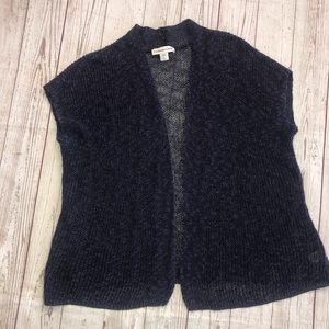 Coldwater Creek Sleeveless Open Front Sweater Vest